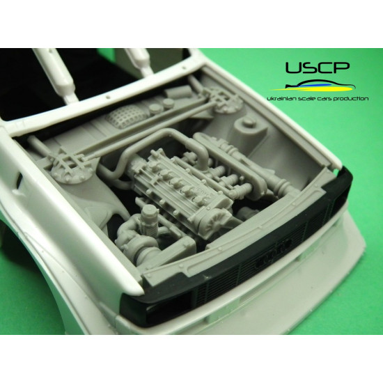 Uscp 24t028 1/24 Audi Quattro S1 Gr.b Engine Bay Super Detail Set Resin Kit