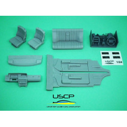 Uscp 24t041 1/24 Volvo 240 Road Car Interior Detail Set Resin Kit Upgrade Kit