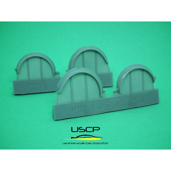 Uscp 24t052 1/24 Mini Mpi Late Type Wheel Arches Resin Kit Upgrade Accessories
