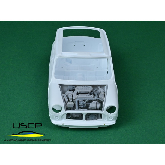 Uscp 24t059 1/24 Mini Cooper Mpi Engine Bay Super Detail Set Resin Kit