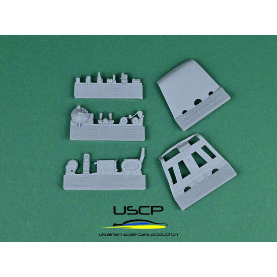 Uscp 24t059 1/24 Mini Cooper Mpi Engine Bay Super Detail Set Resin Kit