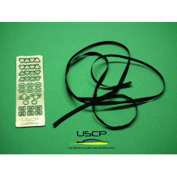 Uscp 24a015 1/24 Racing Seatbelts Pe Set Black Upgrade Accessories Kit