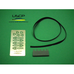 Uscp 24a019 1/24 Road Car Seatbelts Pe Set Black Upgrade Accessories Kit