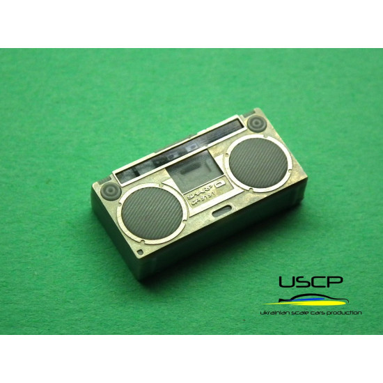 Uscp 24a025 1/24 Sharp Gf-9191 Boombox Resn Kit And Photo-etched Parts