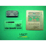 Uscp 24a025 1/24 Sharp Gf-9191 Boombox Resn Kit And Photo-etched Parts