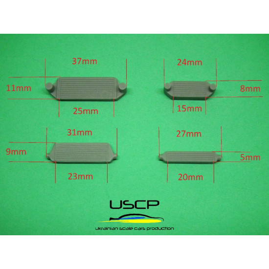 Uscp 24a027 1/24 Intercoolers Set Resn Kit Accessories For Diorama