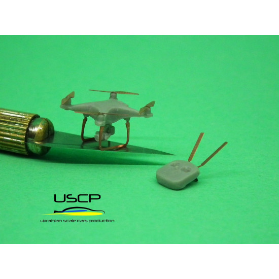 Uscp 24a029 1/24 Rc Drone Resn Kit Accessories For Diorama
