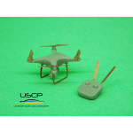 Uscp 24a029 1/24 Rc Drone Resn Kit Accessories For Diorama