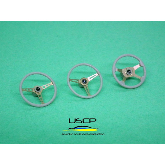 Uscp 24a054 1/24 Classic Steering Wheels Set Resin Kit Upgrade Accessories