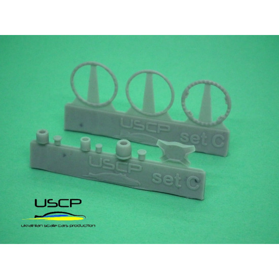 Uscp 24a054 1/24 Classic Steering Wheels Set Resin Kit Upgrade Accessories