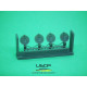 Uscp 24a067 1/24 Mini Cooper Fog Lights Set Resin Kit Upgrade Accessories