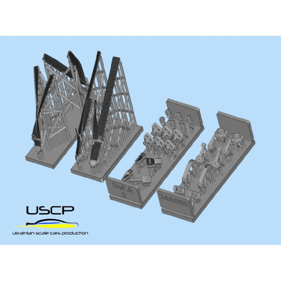 Uscp 24a068 1/24 Mini Mpi Interior Detail-up Set A Set Resin Kit Upgrade Kit