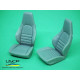 Uscp 24a072 1/24 Classic Porsche Leather Seats 964/930 Resin Kit Upgrade Kit