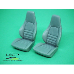 Uscp 24a072 1/24 Classic Porsche Leather Seats 964/930 Resin Kit Upgrade Kit
