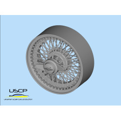 Uscp 24p170 1/24 15inch Jaguar Classic Wire Wheels Resin Kit Upgrade Accessories