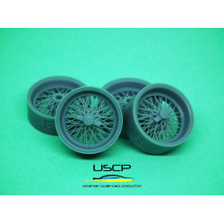 Uscp 24p174 1/24 16 Inch Italian Wire Wheels For 250 Testa Rossa Resin Kit
