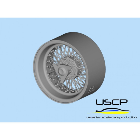 Uscp 24p176 1/24 15 Inch Italian Wire Wheels For 250 Gto Resin Kit