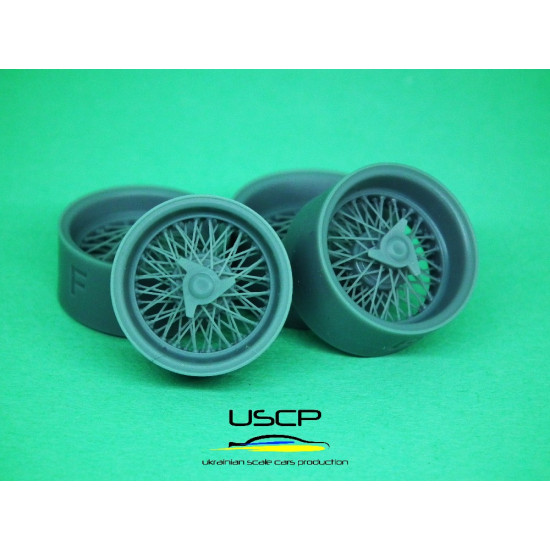 Uscp 24p176 1/24 15 Inch Italian Wire Wheels For 250 Gto Resin Kit