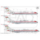 Had Models 144052 1/144 Tu-134 - Tu-134a Government Planes Decal Sheet / Kormanygepek Matric