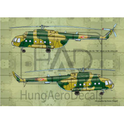 Had Models 72093 1/72 Decal For Mi-17 Hungarian 706 707