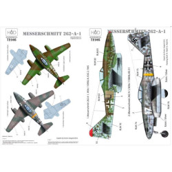 Had Models 72105 1/72 Decal For Messerschmitt Me 262 A-1 Luftwaffe Black L White 17