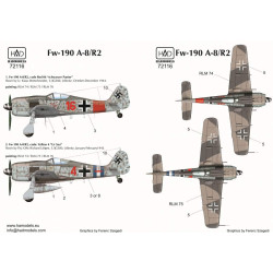 Had Models 72116 1/72 Decal For Fw 190 A-8 /R2 Ur Sau Red 16 Red 4 Schwarzer Panter