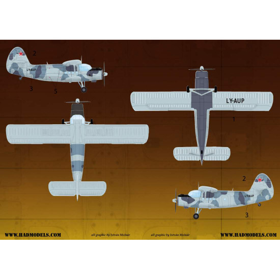 Had Models 72126 1/72 Decal For An-2 Military Accessories For Airplane