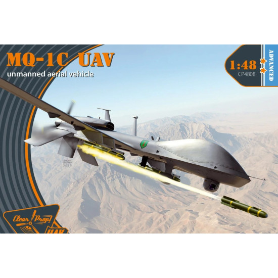 Clear Prop 4808 1/48 Mq1c Uav Unmanned Aerial Vehicle Plastic Model Kit
