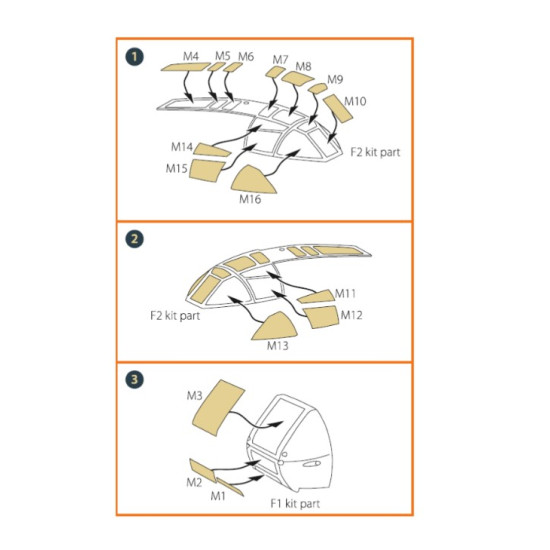 Clear Prop 72115 1/72 Me410 B1 U2 U4 R4 Painting Mask On Yellow Kabuki Paper For Finemolds Kits