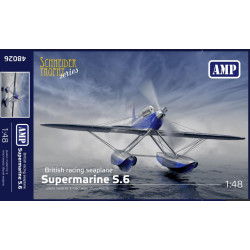 Amp 48-026 1/48 British Racing Seaplane Supermarine S6a Plastic Model Kit