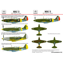 Had Models 72132 1/72 Decal For Mig-3 With Captured Rumanian And German Markings
