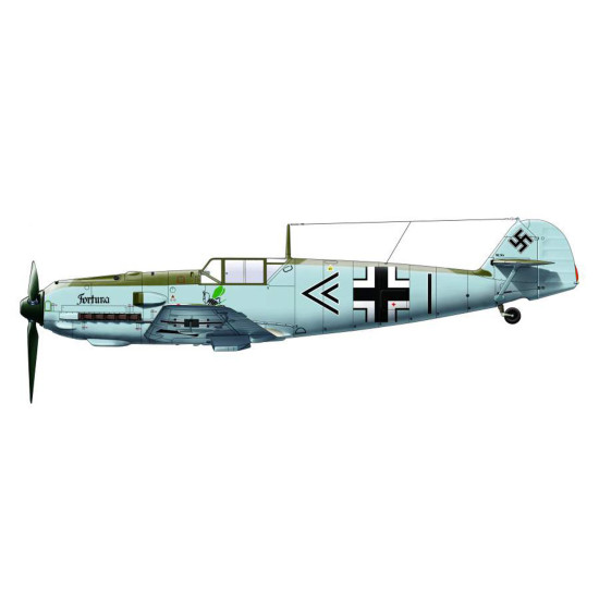 Had Models 72149 1/72 Decal For Me Bf 109 E1/3/4 Kieki Grace Fortuna Motti