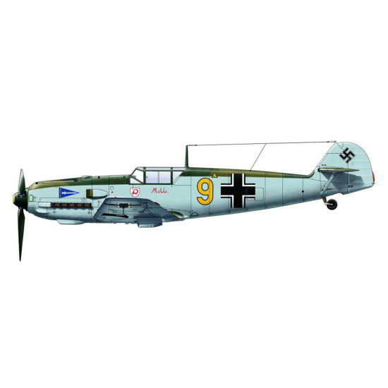 Had Models 72149 1/72 Decal For Me Bf 109 E1/3/4 Kieki Grace Fortuna Motti