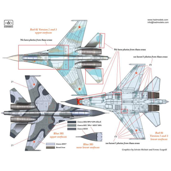 Had Models 72160 1/72 Decal For Su-27 Flanker B Accessories Kit