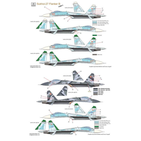 Had Models 72160 1/72 Decal For Su-27 Flanker B Accessories Kit