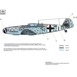 Had Models 72174 1/72 Decal For Messerschmitt Bf 109 G-14 Accessories Kit