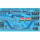 Had Models 72190 1/72 Decal For Il-14m Hungarina Air Liner / Air Transport