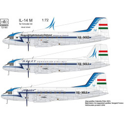 Had Models 72190 1/72 Decal For Il-14m Hungarina Air Liner / Air Transport