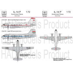 Had Models 72191 1/72 Decal For Il-14 P Government Plane Accessories Kit