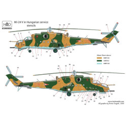 Had Models 72200 1/72 Decal For Mi-24 V / D Eagle Killers With Nato Stencils