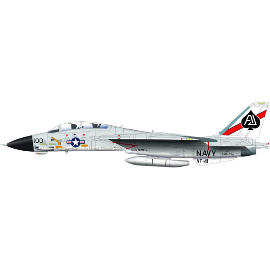 Had Models 72217 1/72 Decal For F-14a Black Aces Uss Nimitz Accessories Kit