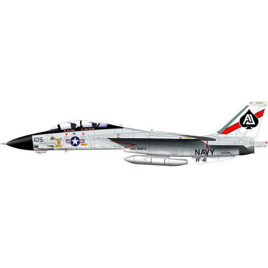 Had Models 72217 1/72 Decal For F-14a Black Aces Uss Nimitz Accessories Kit