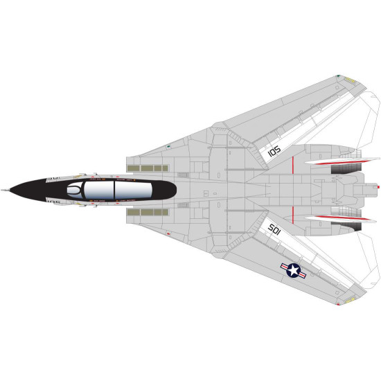 Had Models 72217 1/72 Decal For F-14a Black Aces Uss Nimitz Accessories Kit