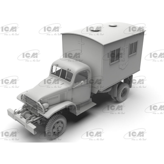 Icm 35586 1/35 Wwii British Army Mobile Chapel Plastic Model Kit