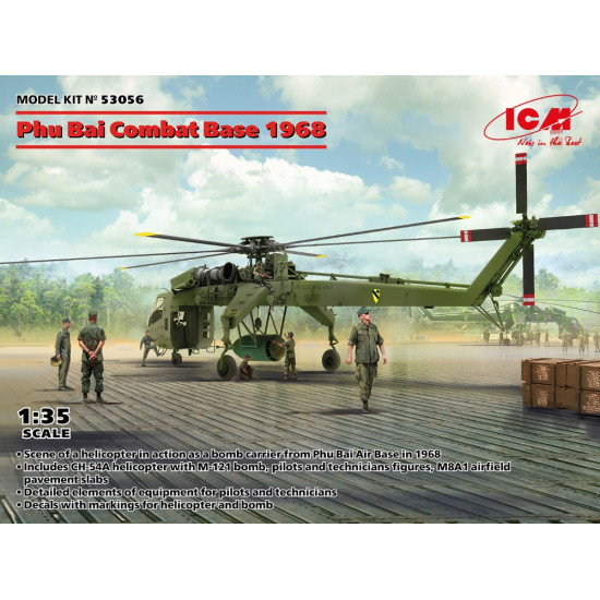 Icm 53056 1/35 Phu Bai Combat Base 1968 Plastic Model Kit