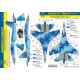 Had Models 72257 1/72 Decal For Ukrainian Su-27 P1m Flanker B Digital Camouflage