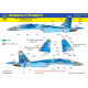 Had Models 72259 1/72 Decal For Ukrainian Su-27 P1m Flanker B Digital Camouflage