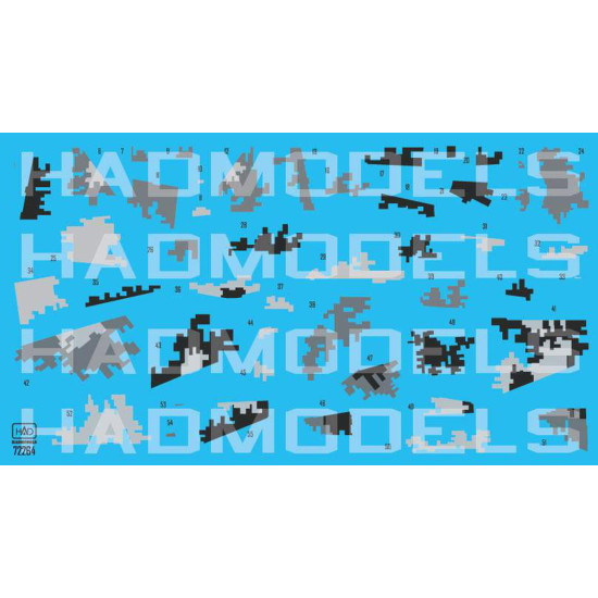 Had Models 72264 1/72 Decal For Su-25 Ukrainian Digit Camouflage Part1