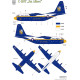 Had Models 72270 1/72 Decal For C-130t Fat Albert Blue Angels