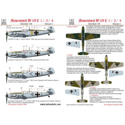 Had Models 48148 1/48 Decal For Messerschmitt Bf-109e-1/Bf-109e-3/Bf-109e-4 Kieki Grace Fortuna